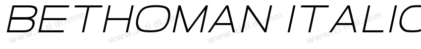 Bethoman Italic字体转换